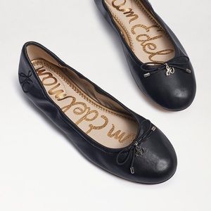 Sam Edelman Women’s Black Leather Felicia Ballet Flat Size 8